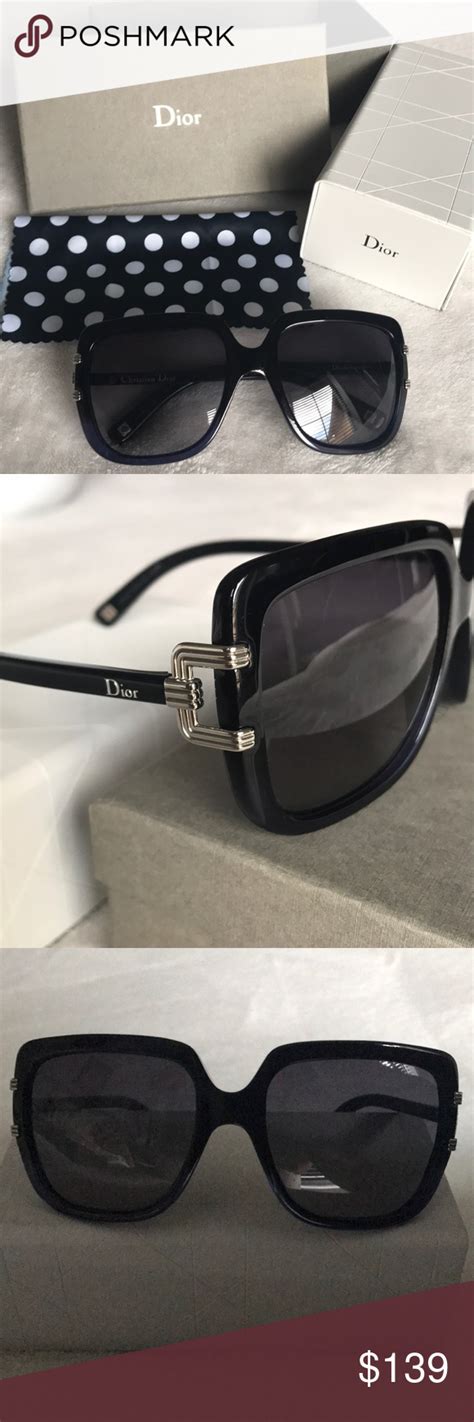 christian dior sunglasses black with two diamonds|authentic christian dior sunglasses.